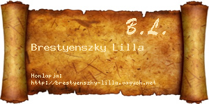 Brestyenszky Lilla névjegykártya